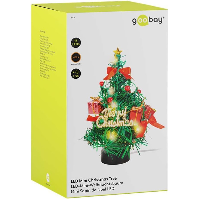 Штучна різдвяна ялинка goobay