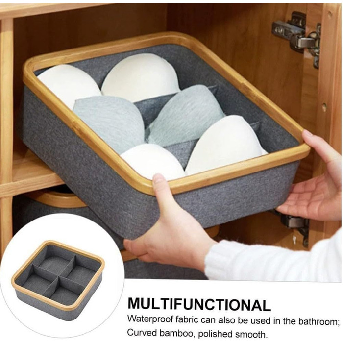 Коробка для зберігання тканини, для дому, гардеробу, штабельована, для сортування футболок, штанів та спідньої білизни