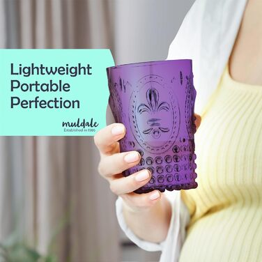 Елегантний дизайн в стилі бароко, акрилові стакани, посуд для напоїв, можна мити в посудомийній машині, набір з 6 багаторазових, у