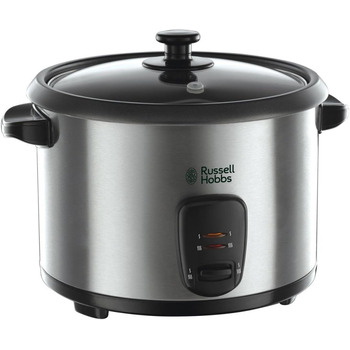 Рисоварка Russell Hobbs 1,8 л в комплекті з пароваркою (функція підтримки тепла, каструля з антипригарним покриттям, ложка для рис