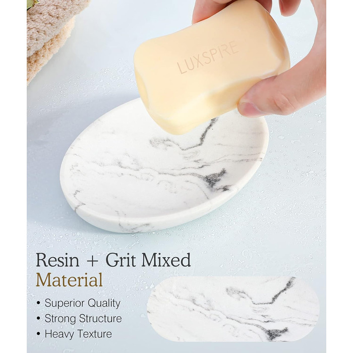 Мильниця мармурова, овальна мильниця мильниця губка мило дозатор стійкий до подряпин мильниця мильниця мильниця елегантна мильниця