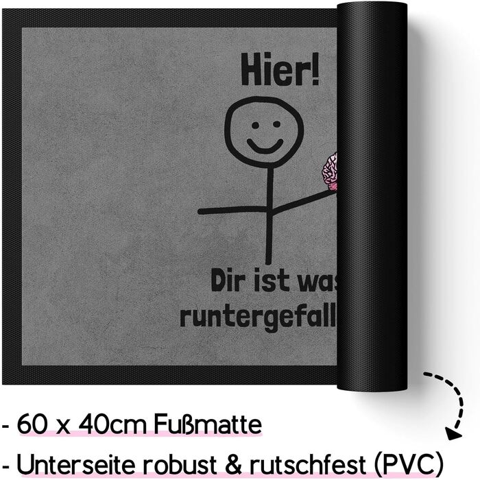Щось упало на килимок перед дверима. Смішне прислів&39я фігурка з мозку-палички.