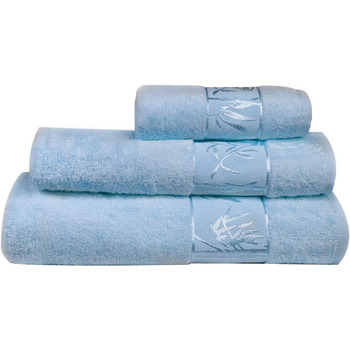 Набір розкішних м'яких рушників Marmaris Co, віскоза з бамбука та турецької бавовни, 3 шт. и, синій