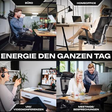 Ергономічне офісне крісло преміум-класу M7 з адаптивною поперековою опорою, ергономічне офісне крісло для домашнього офісу, сітчасте сидіння M7 (чорне)