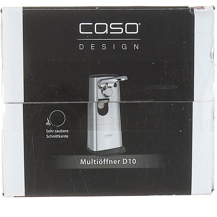 Мультивідкривач CASO D10 з високоякісним корпусом з нержавіючої сталі, універсальне використання в якості відкривачки для пляшок, точилки для ножів, консервного ножа, в т.ч. практичного втягування кабелю, магнітного тримача кришки, потужного двигуна