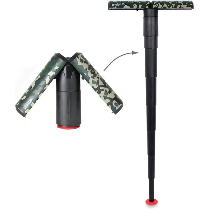 Телескопічний стілець Sitpack 2.0 - Складаний кемпінговий стілець для кемпінгу, подорожей, відпочинку, використання на свіжому повітрі - У комплекті чохол та 2 змінні ніжки - Надзвичайно маленький та легкий - Висота 16,8 см та діаметр 6,7 см, 560 г - Витр