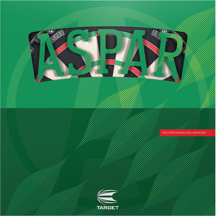 Мішень для дартсу Target Darts Aspar Сталевий наконечник із самовідновлювальною сизалевою щетиною та обертовим кільцем для підрахунку очок Тонкий дріт, розмір для змагань Професійний набір (один)