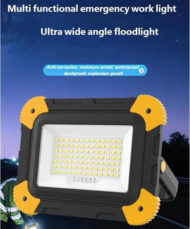 Довговічна кемпінгова ліхтарика на батарейках, портативна, магнітна, висока яскравість, світлодіодна, водонепроникна, для походів, кемпінгу, активного відпочинку, магнітна основа