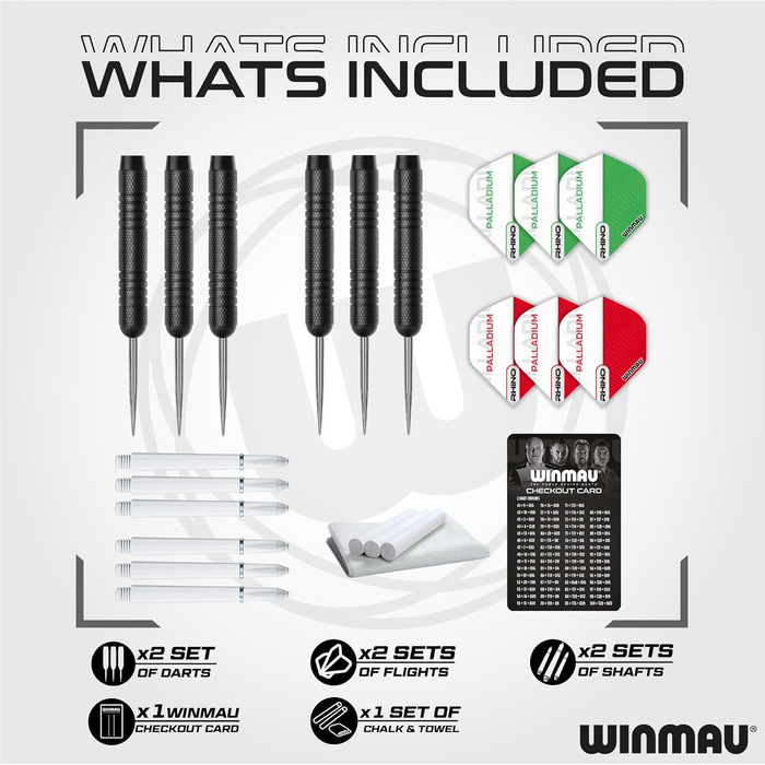 Серія мішень для дартсу WINMAU Diamond Plus мішень для дартсу Diamond Plus, набори для обрамлення та шаф з дартсами та аксесуарами 5003