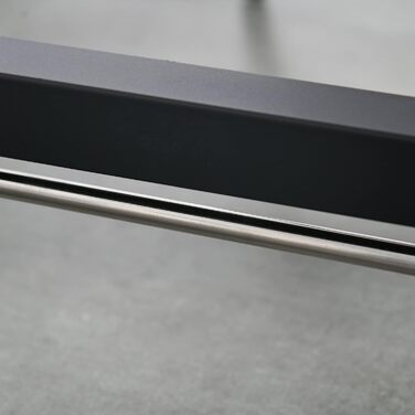 Розкладний прямокутний обідній стіл HOMCOM для 4-6 осіб на колесах, металевий обідній стіл 118 x 70 x 76,5 см, коричневий