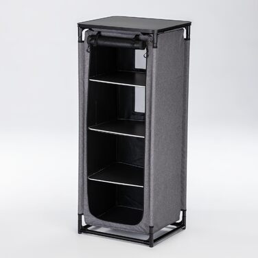 Кухня для кемпінгу Skandika Ruoka Висока шафа/кухонна шафа з мийкою та захистом від вітру та бризок, відділення для зберігання з полицями, сумка для перенесення, вулична кухня, кемпінгова шафа Вулична кемпінгова кухня, дорожня кухня 59 x 48 x 140 см