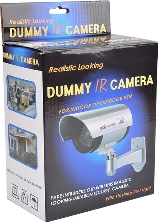 2 Pack Dumy Camera CCTV Camera Surveillance with Red Flash LED Fake Security Camera - Black, 2 Pack Dumy Camera CCTV Camera Surveillance with Red Flash LED Fake Security Camera - Black