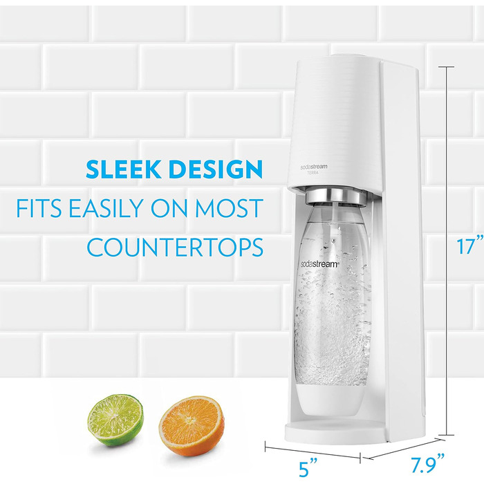 Виробник газованої води SodaStream Terra (білий) з пляшкою CO2 та DWS