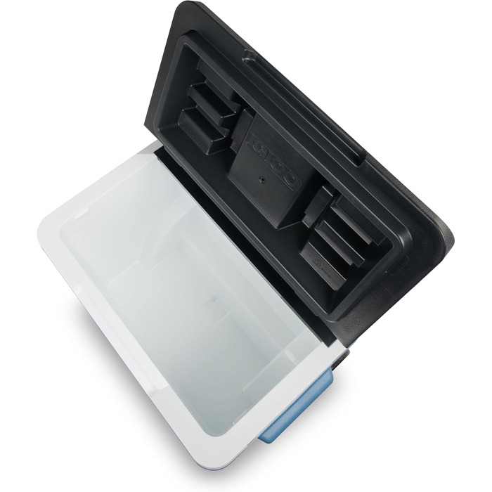 Пасивний холодильник IGLOO IP42 Roller 42 L, крижано-блакитний термобокс з колесами та телескопічною ручкою, холодильник для відпочинку, роботи та кемпінгу