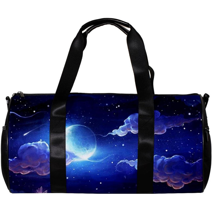 Спортивна сумка, компактна дорожня сумка, сумка для шопінгу та йоги з принтом Нічне небо, сумка для фітнесу на відкритому повітрі, ручна поклажа