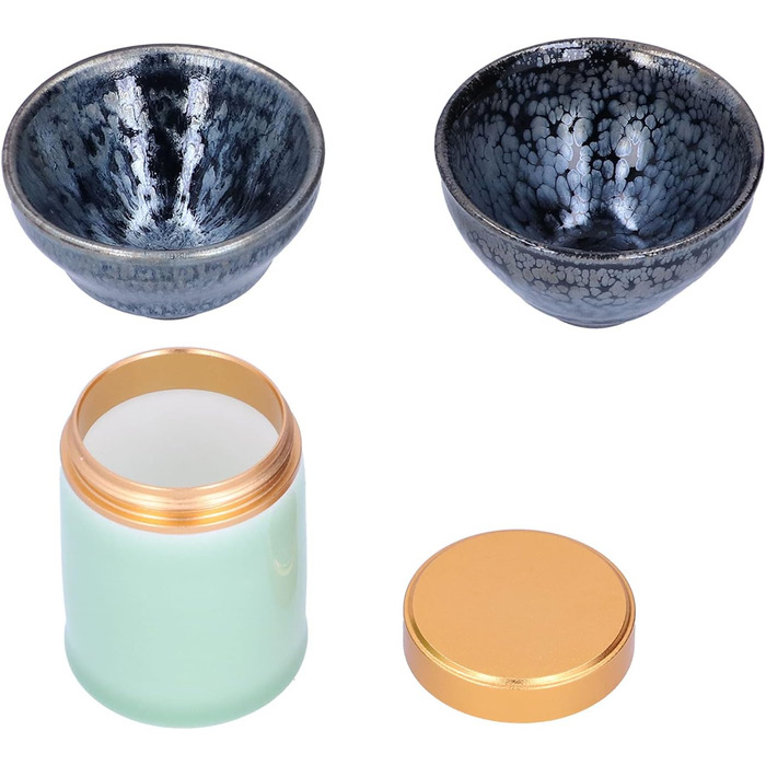 Елегантний керамічний чайний набір ручної роботи з 2 чашок та 1 скарбнички ідеальний вибір для поціновувачів чаю, як елемент декору або подарунок. Набір вирізняється витонченим, ручним виконанням.