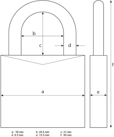 Замок навісний ABUS 45/40 з латуні комплект з 5 ключів з прецизійним циліндром та штифтами грибоподібної форми рівень безпеки ABUS 4 латунний колір, 40 мм / 5 ключів