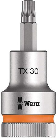 Набір біт Wera 05003997001 C 3, TORX HF Zyklop Bitnuss-Satz, Torx, з фіксатором, привід 1/2, 6 предметів