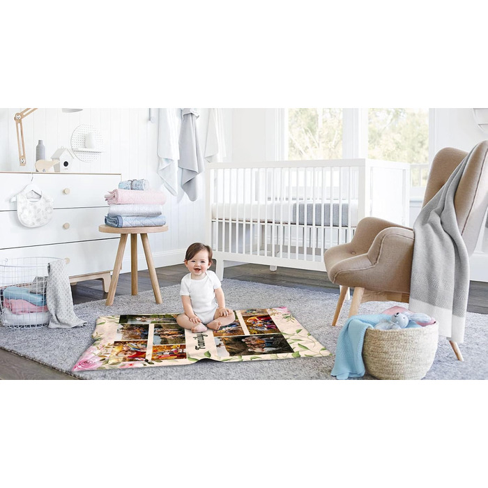 Персоналізована фотоковдра Ferocity з вашим власним фото 150x200 см Суперм&39яка, надзвичайно затишна ковдра для обіймів для родини, друзів, братів і сестер, веселий подарунок Повний принт 081 150 x 200 см