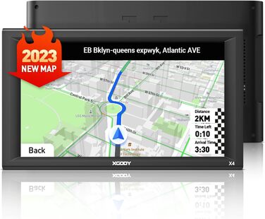Дюймовий GPS-навігатор для вантажівок з великим сенсорним екраном, GPS-навігатор для вантажівок X4F, 9-