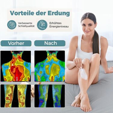 Килимок для заземлення 150x200 см Дихаюче простирадло для заземлення Срібне волокно Заземлюючий простирадло для здоров&39я із заземлюючим кабелем для кращого сну Бежевий 150X200 см