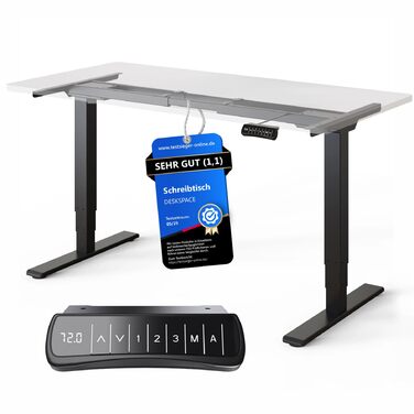 Каркас столу з регулюванням висоти (електричний) - подвійний двигун, захист від зіткнень, функція пам&39яті, USB-порт, каркас столу з регулюванням висоти, каркас столу (чорний)