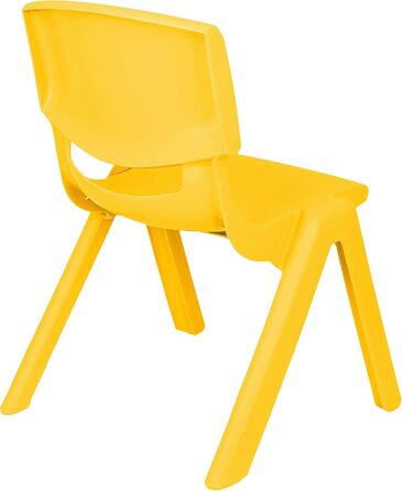 Дитячий стілець/крісло - вибір дизайну - жовтий наклейка - тварини зоопарку та жираф - пластик - вантажопідйомність до 100 кг/захист від перекидання - для використання в приміщенні та на вулиці - 0-99 років - 1 стілець - тварини зоопарку без назви та жира