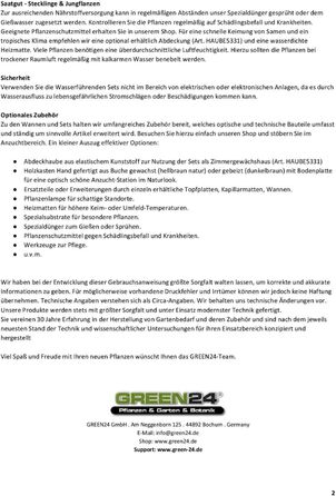 Кімнатна теплиця Profi XL з автоматичним зрошенням для вирощування кімнатної теплиці з ванною капілярна система горщикова пластина витяжка, 24 Hydroponics 60