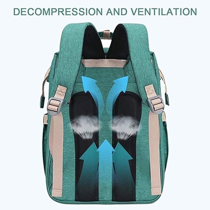 Портативна пеленальна сумка, 3 в 1 багатофункціональна сумка для дитячих підгузників конвертована багатофункціональна пеленальна с