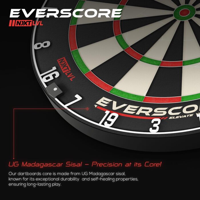 Мішень для дартсу Everscore NXT LVL, ультратонкий дріт, сталева мішень