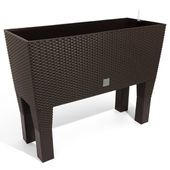 Кашпо Jatery Garden об&39ємом 72 літри з системою поливу темно-охристого кольору, 80 x 33 x 65 см, з ніжками 80 см