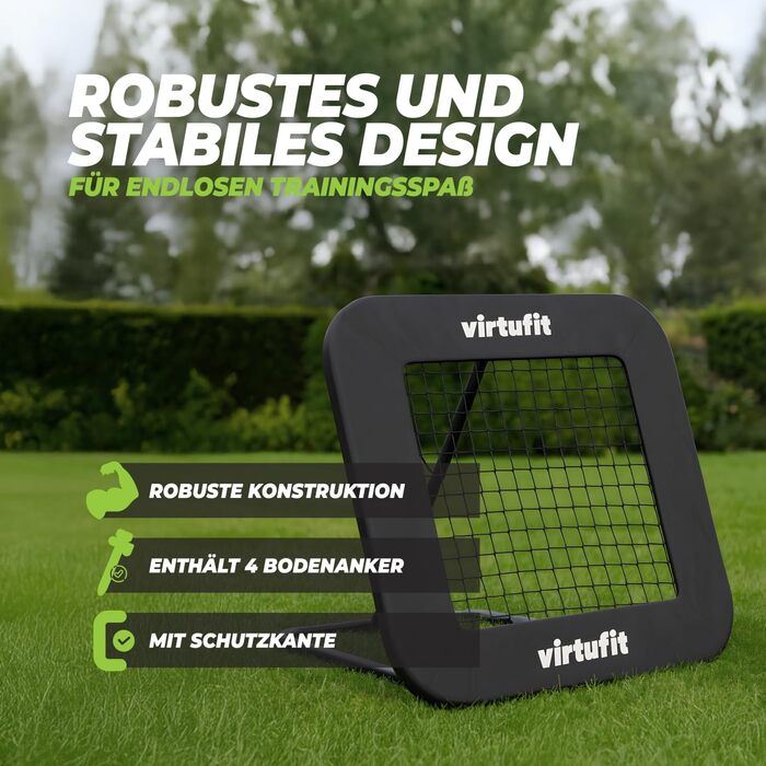 Футбольний підбирач VirtuFit регульований та складний 84 x 84 см ідеально підходить для тренувань та відпрацювання техніки дітей