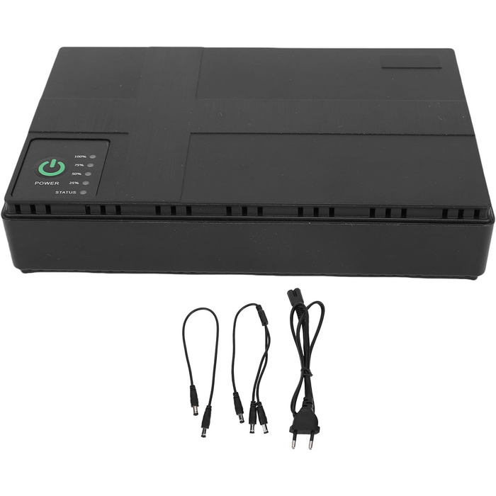 Джерело безперебійного живлення Topiky 10400mAh UPS, міні-UPS 18W з резервним живленням 5V/9V/12V/15V/24V через USB, LAN, PoE для роутерів, модемів (Європейський штекер)