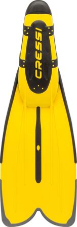 Набір для підводного плавання Cressi Big Eyes Evo Alpha Ultra Dry з трубкою та маскою для дайвінгу, водонепроникна маска для дайвінгу та Agua - унісекс преміум саморегульовані ласти для дайвінгу, жовті, 43/44