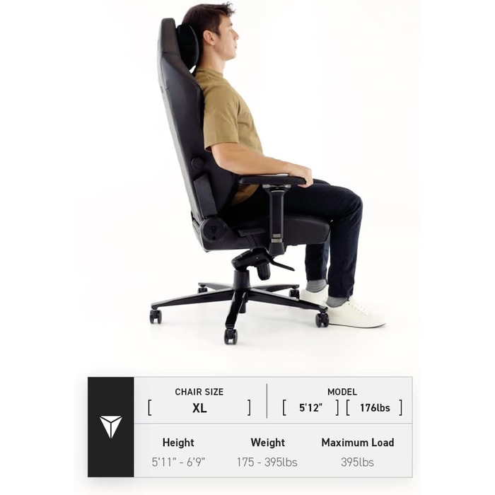 Ігрове крісло Secretlab TITAN Evo Stealth - Регульоване, ергономічне, міцне крісло з 4D підлокітниками, магнітним підголівником та поперековою опорою - для важчих користувачів до 180 кг - Чорне - Штучна шкіра X-Large Stealth