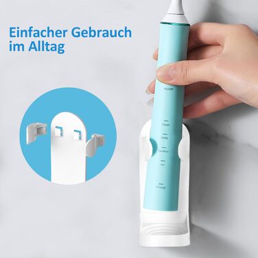 Електричний тримач для зубних щіток HOMMAND 2 Pack для настінного кріплення, міцний тримач для електричних зубних щіток, регульова