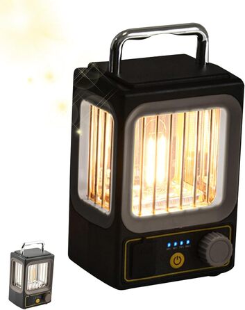 Сонячний ліхтар, портативний кемпінговий ліхтар, 9,5 x 8,9 x 16,5 см, акумуляторний, бездротовий, світлодіодний з міцною конструкцією, садовий настільний світильник, вуличний ліхтар з яскравим дизайном для подвір&39я та саду, сірий