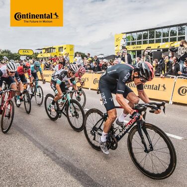 Камери для велосипедних шин Continental Race 28, унісекс, з преставентилем 60 мм, 700 x 2532C, комплект з 2 шт., чорні