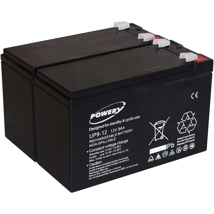 Батарея battery-net blei-gel для USV APC Smart-UPS 750 9Ah 12V (також замінює 7,2Ah / 7Ah), 12V, свинцево-кислотна