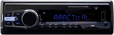 Радіо MP3 плеєр Автомобільний PNI Clementine Bus Truck 8524BT 4x45w, RDS, 12 В/24 В 1 DIN CU SD, USB, AUX, RCA SI Bluetooth 24 Вольт одинарний