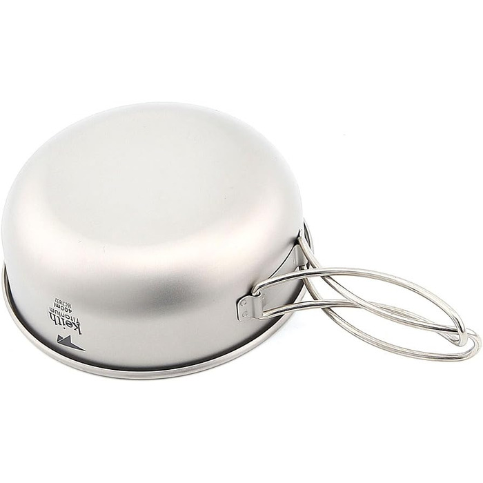 Титанова миска Keith, 300 мл 600 мл, надлегка, кемпінговий посуд, миски для пікніка, портативна, складна ручка (Ti5324-400 мл)