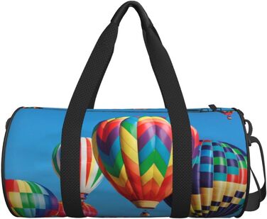 Дорожня сумка-циліндр з малюнком повітряних кульок, спортивна сумка для чоловіків та жінок, сумка-мішок, спортивна сумка
