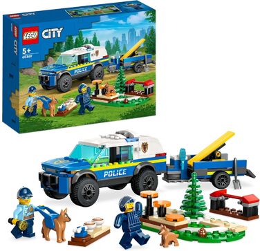 Конструктор LEGO City 60369, Мобільне тренування поліцейських собак, 197 деталей