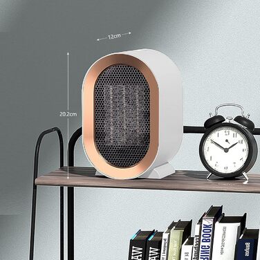 Енергозберігаючий невеликий вентилятор-обігрівач, керамічний нагрівальний елемент 220 В 1200 Вт, 2 режими, тихий електричний обігрівач із захистом від перегріву, внутрішній обігрівач для спальні, вітальні, офісу