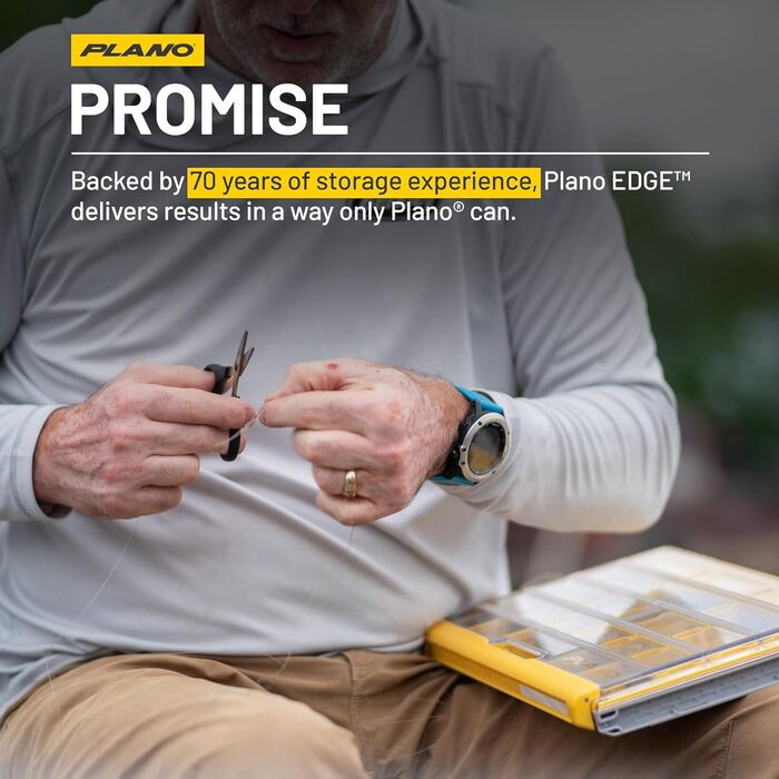 Ящики для зберігання снастей Plano Edge Professional Series, преміум-органайзер із захистом від іржі, 3700 Thin