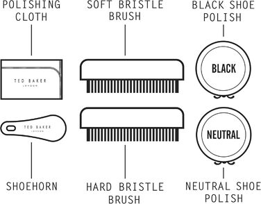 Набір для догляду за взуттям Ted Baker Набори для чищення взуття, коричневий