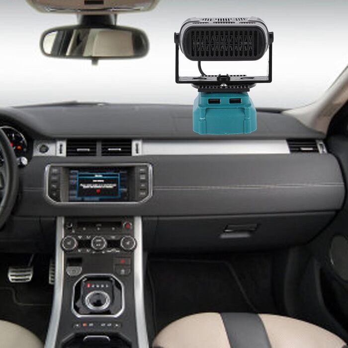 Портативний кімнатний обігрівач Fafeicy, електричний обігрівач з 2 режимами температури від 55 до 85 C та двома USB-портами для BL1850, BL1840, BL1830, BL1820, BL1430 Ion-