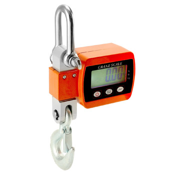 Цифрові підвісні ваги QWORK, 500 кг, цифрові алюмінієві кранові ваги, для зважування на причалі, сталевої сировини, риболовлі