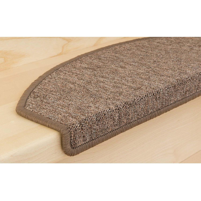 Килимки для сходів Kettelservice-Metzker Килим для сходів Ariston Протектор напівкруглий 65х24см, коричневий 15 шт. 15 шт. коричне