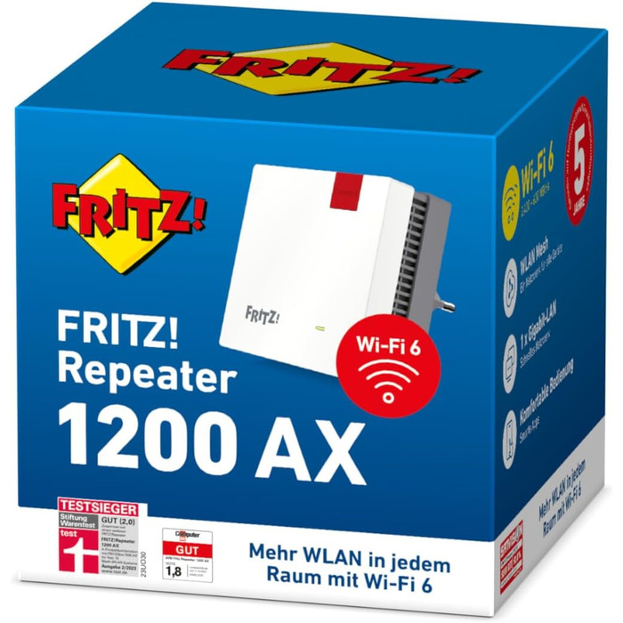 АВМ ФРІЦ Репітер 1200 AX (Wi-Fi 6, WLAN Mesh) Wi-Fi повторювач одинарний